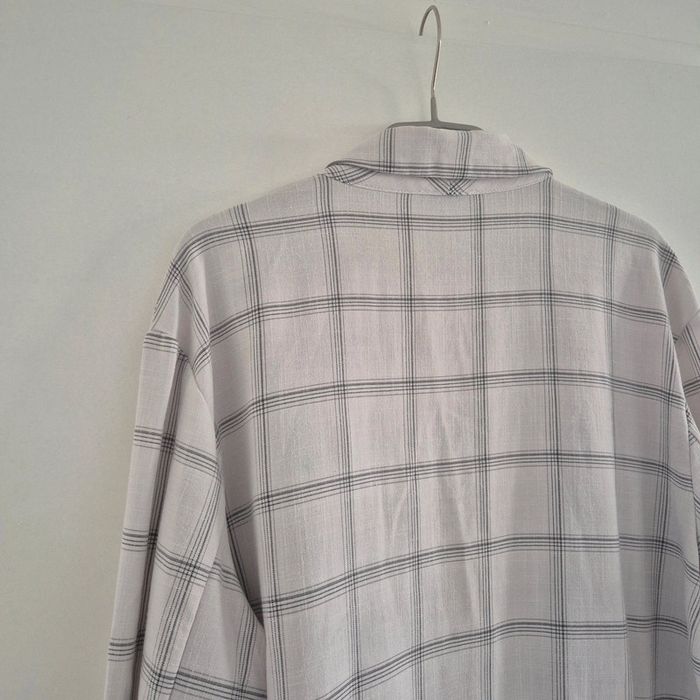 Blazer blanc à carreaux gris - Pimkie - Taille L : 40 - 42 - photo numéro 7