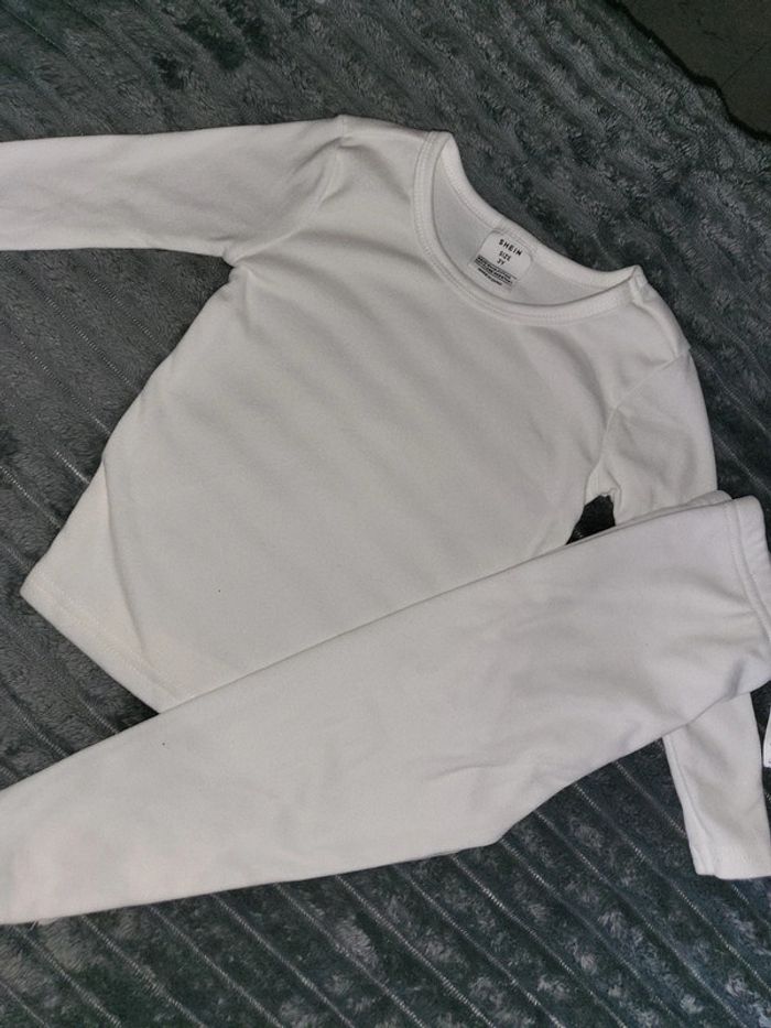 Pyjama blanc crème