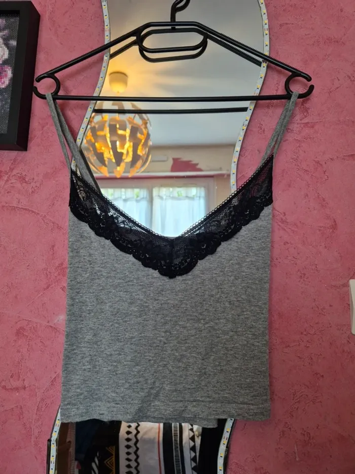 Débardeur pyjamas gris Shein