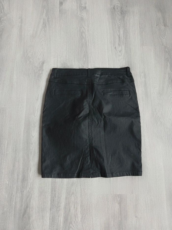 Jupe noire style biker Onado - taille M - photo numéro 6