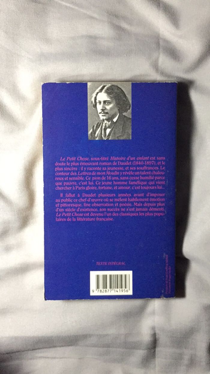Le petit chose Alphonse Daudet texte intégral Classiques Français - photo numéro 2