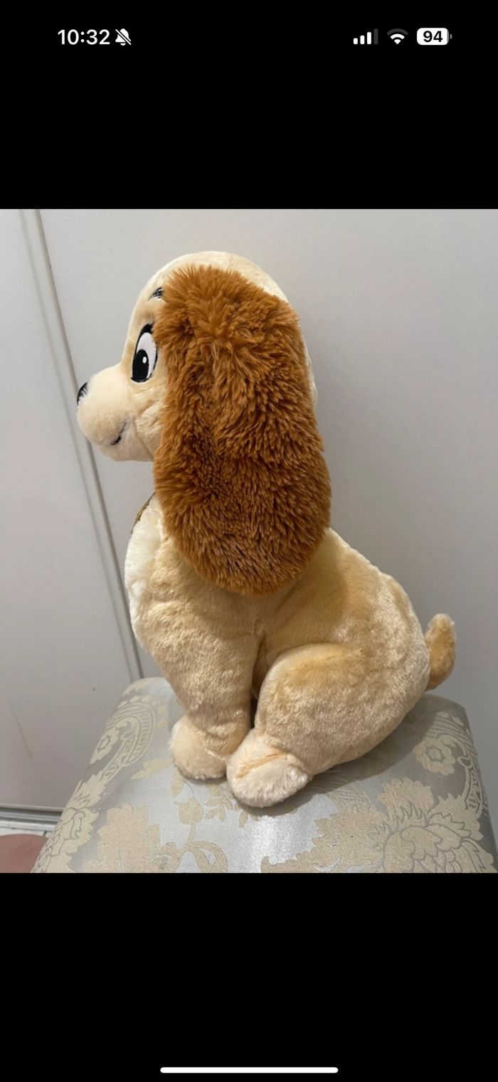 Peluche Disney la belle et le clochard - photo numéro 2