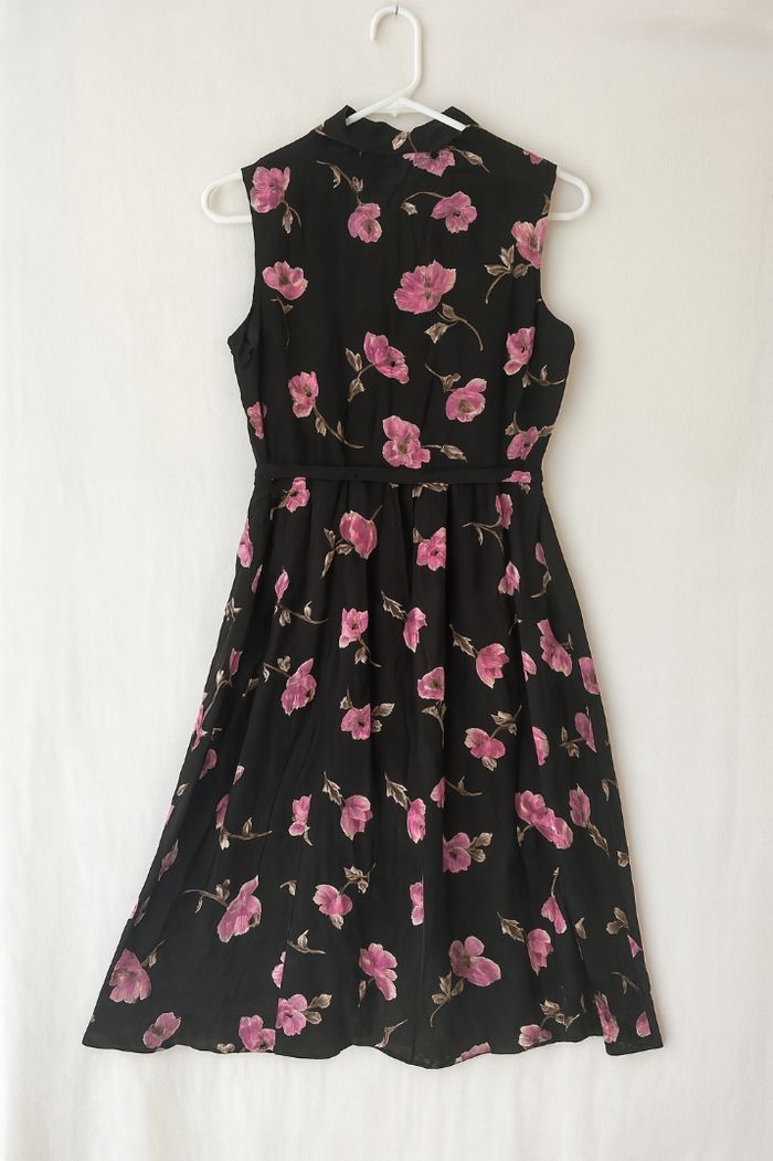 Magnéfique robe multicolore en motif fleuri 100% viscose taille 36 eve girl - photo numéro 2