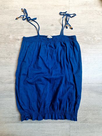 Top débardeur bleu Pimkie étiquette de taille coupée mais convient à un XS