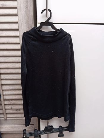 Pull manche longue noir 12 ans Wedze