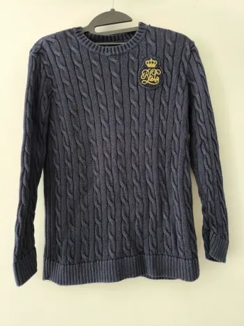 Pull torsadé avec logo Ralph Lauren taille S