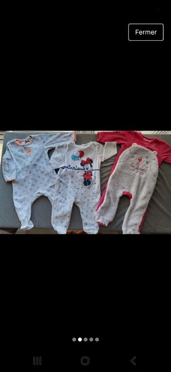 Lot de 13 babygros/pyjamas bébé