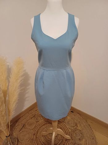 Robe chic bleue claire taille M 38