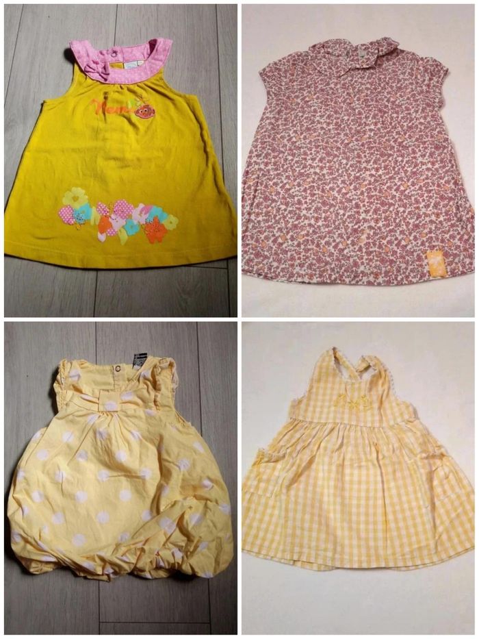 lot robes été taille 6 mois