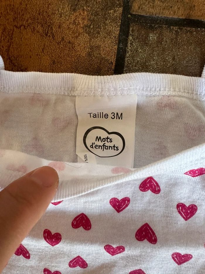 Lot body bretelle à fleur et cœur - photo numéro 6