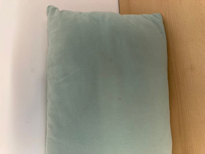 grand coussin bleu/vert - photo numéro 3