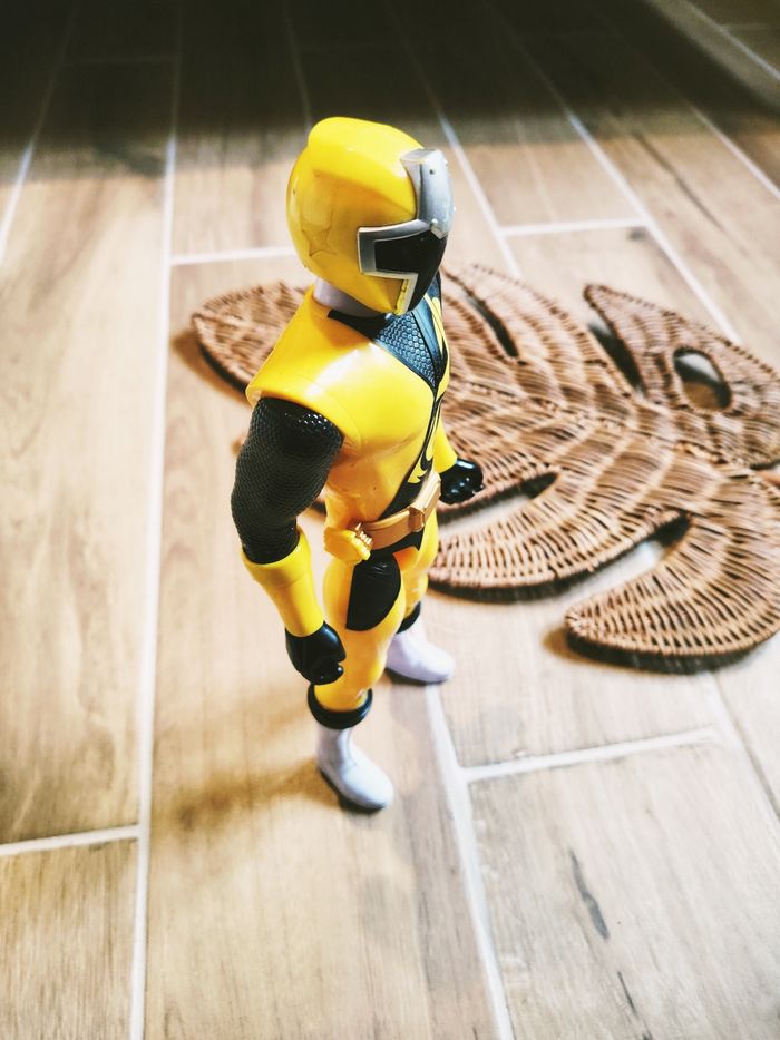 🙅 Power rangers ninja steel grande figurine du ranger jaune marque Bandai - photo numéro 5