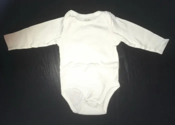 Body blanc longues manches Kiabi