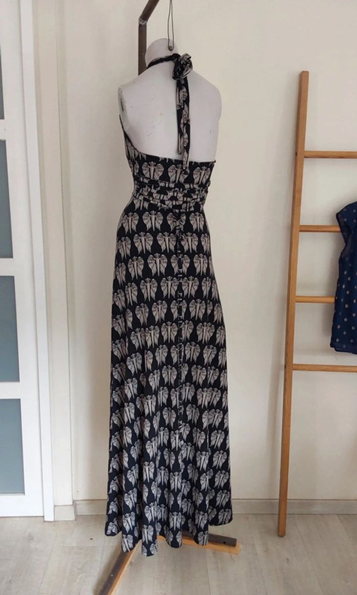 Robe longue dos nu été noire et beige Faith Connexion T 34 - photo numéro 9