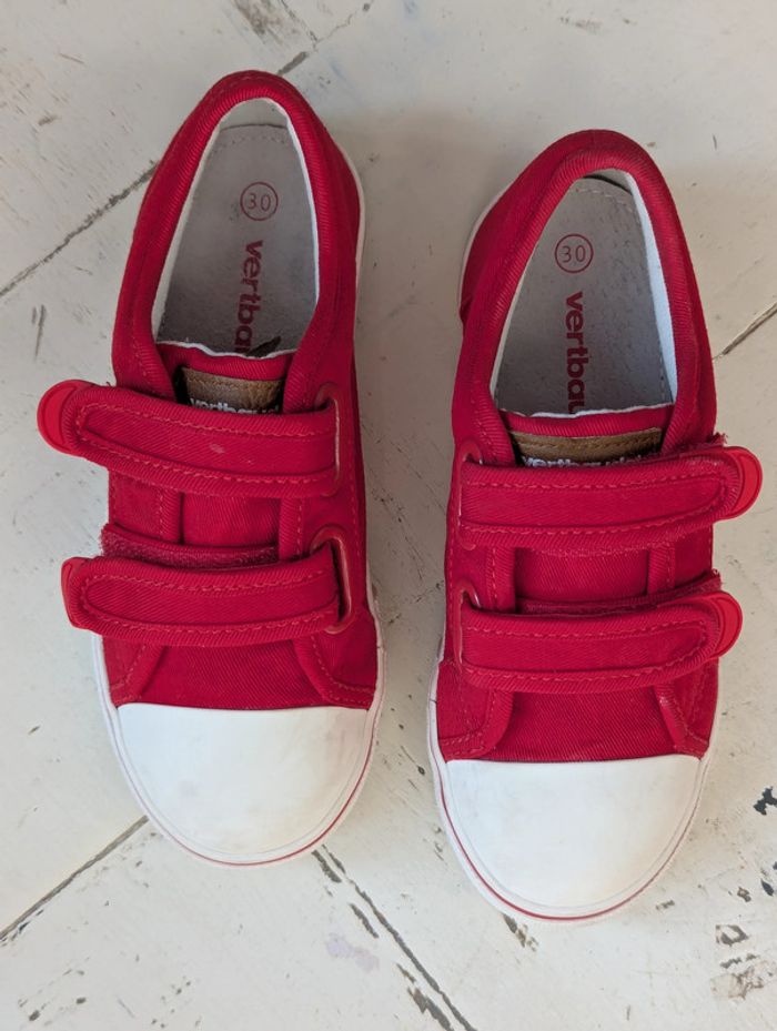 Baskets rouge Verbaudet taille 30 - Comme neuves - photo numéro 8