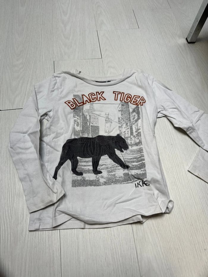 T-shirt blanc, IKKS, six ans