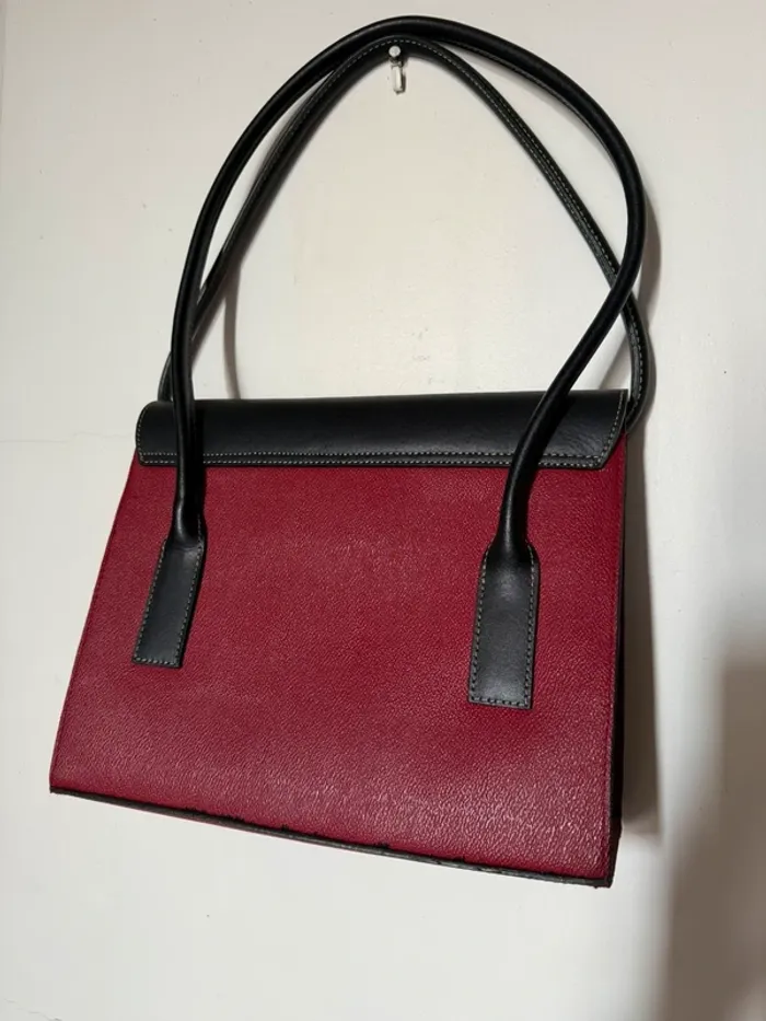 Sac sequoia NEUF rouge bordeau et noir - photo numéro 2