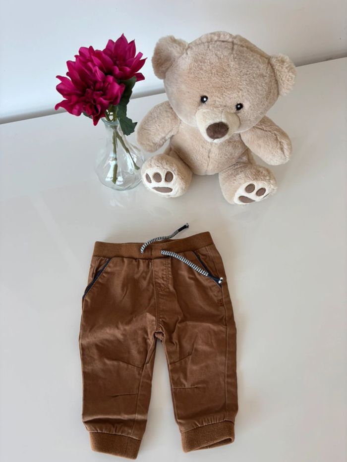 Pantalon Obaibi 6 mois marron - photo numéro 2