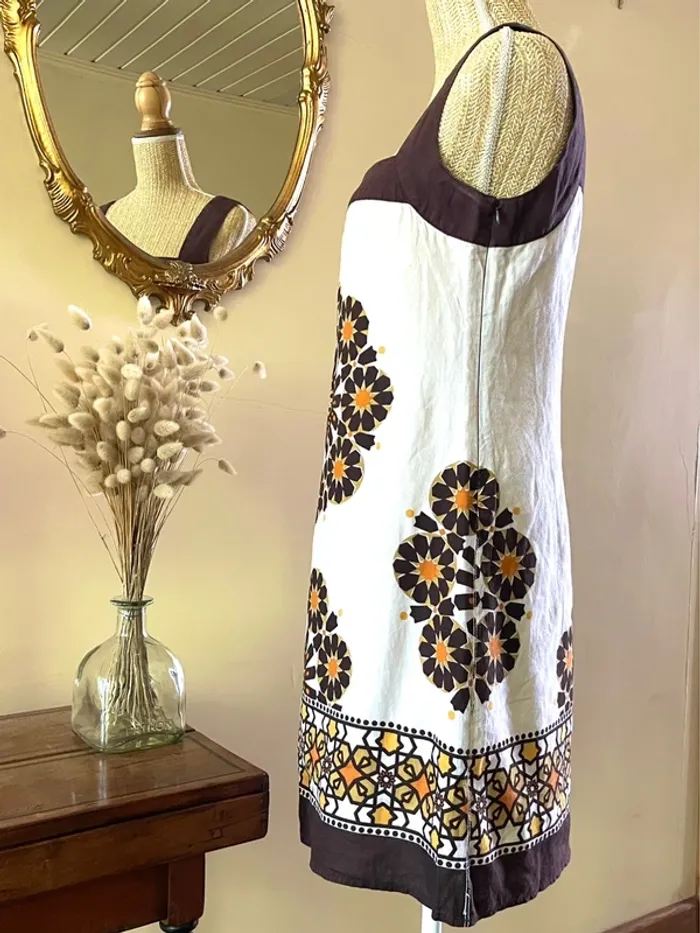 Robe vintage d'Été à Motifs seventies - Promod - Taille 38 - photo numéro 4