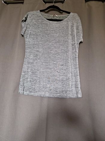 T shirt effet métallisée