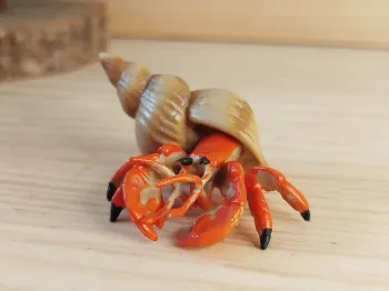 Figurine coquillage Bernard Lhermitte beige Animal de la Mer