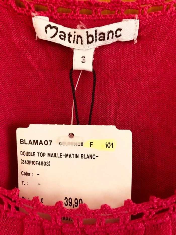 Débardeur rose Matin Blanc 38 - photo numéro 2