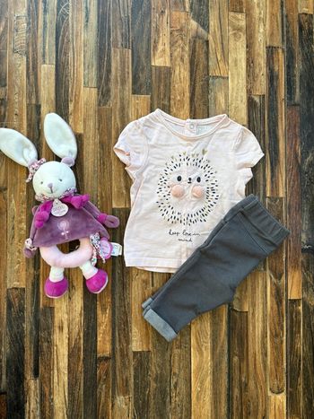 Ensemble t-shirt + legging 3 mois fille