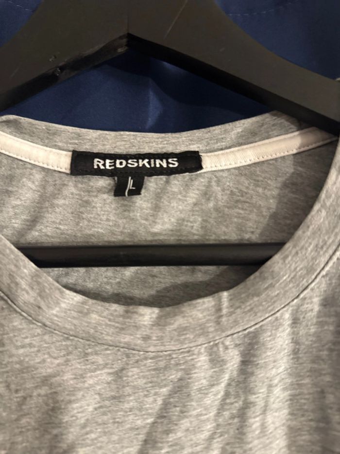 T-shirt gris L Redskins - photo numéro 2