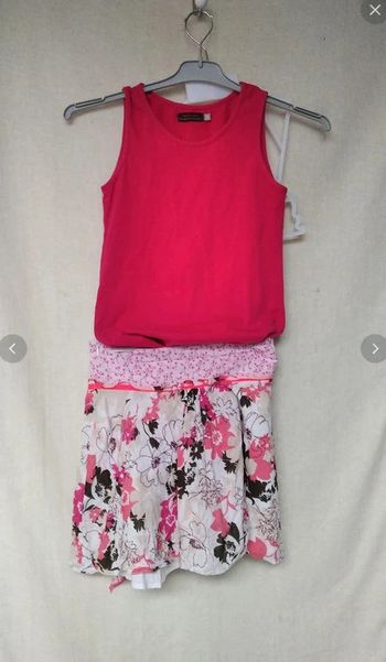ensemble débardeur + jupe catimini 10 ans