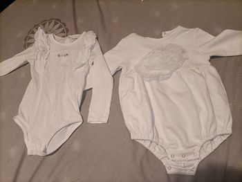 Lot de 2 bodies pour fille