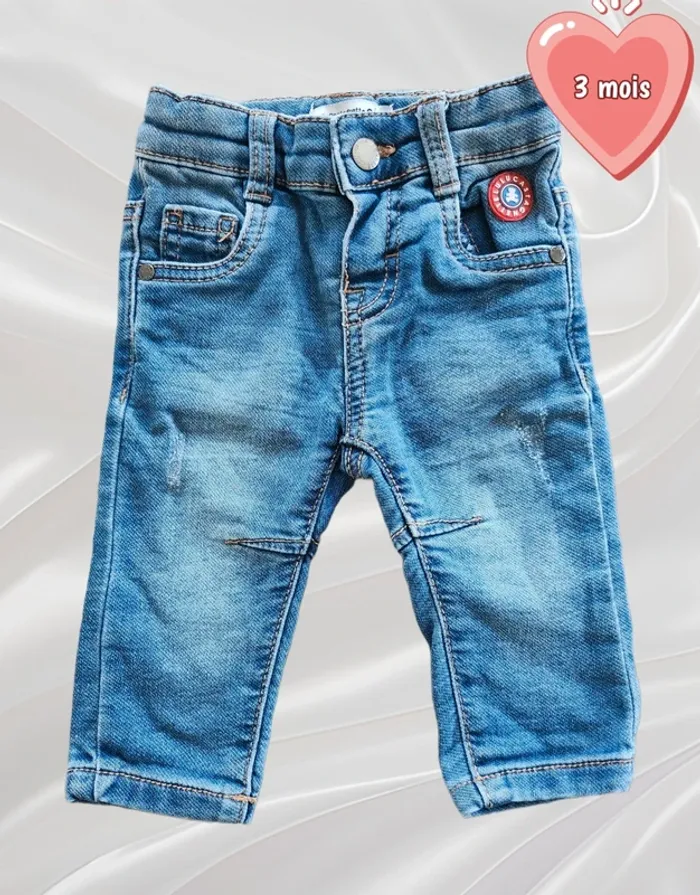 Jean bleu garçon 3 mois