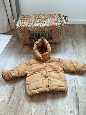 Veste doudoune bébé garçon Zara couleur caramel 6/9 mois en parfait état