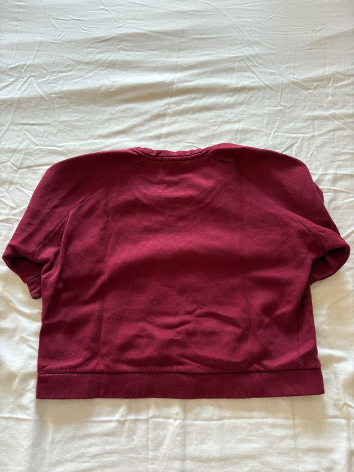 Top/Pull manche 3/4 bordeaux - photo numéro 2