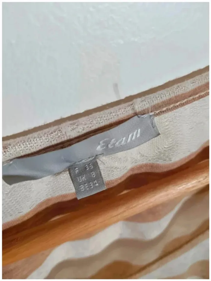 T-shirt rayures etam 36 - photo numéro 3