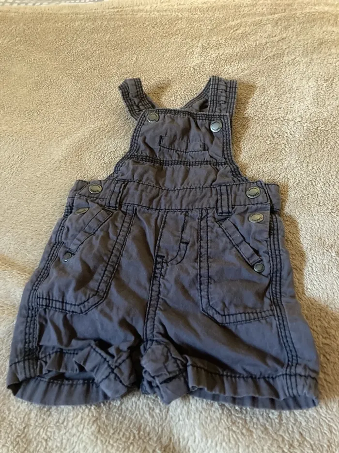 Salopette combishort kitchoun 3 mois garçon bébé