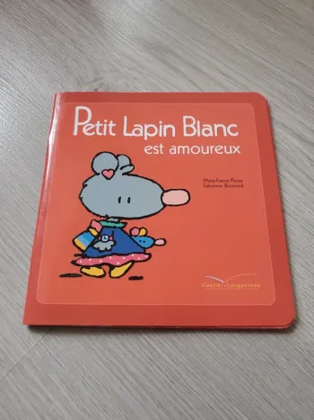 Livre petit lapin blanc