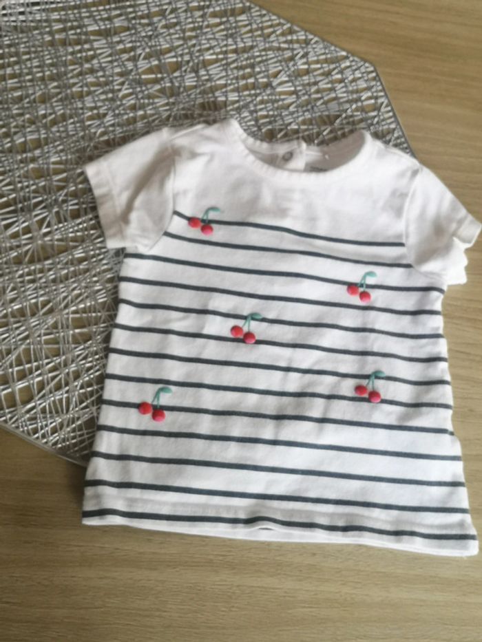 T shirt marinière cerise orchestra