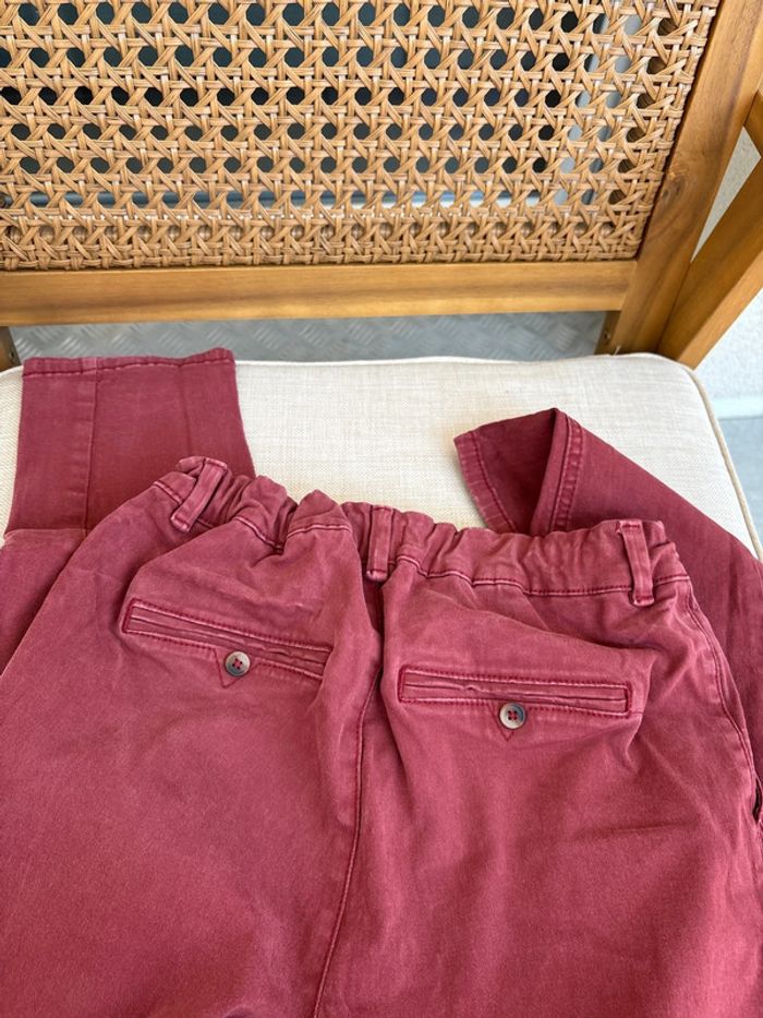 Chino rouge bordeaux - photo numéro 7