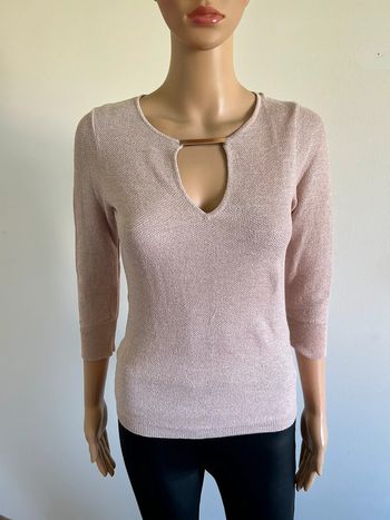 Pull rose clair pailleté Morgan taille XS jamais porté