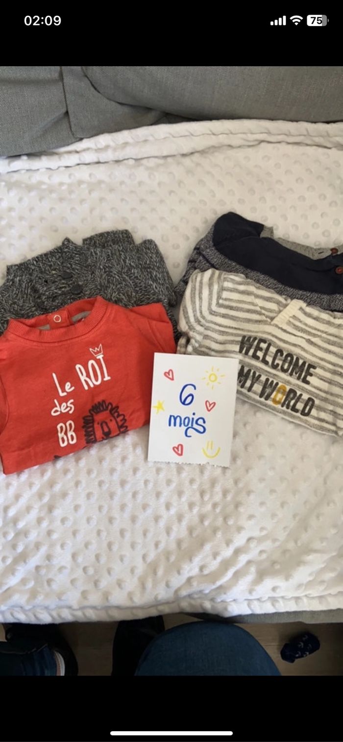 Lot t-shirt manches longues