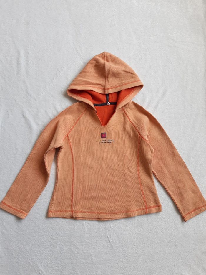 Sweat à capuche orange
