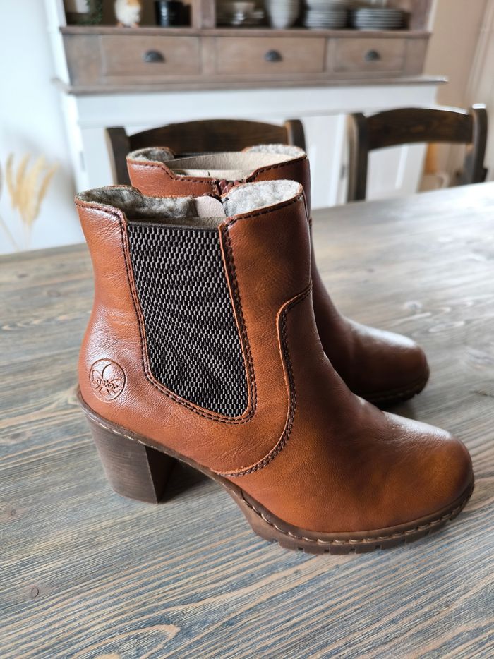 Bottines Rieker femme, marron, pointure 37 - photo numéro 2