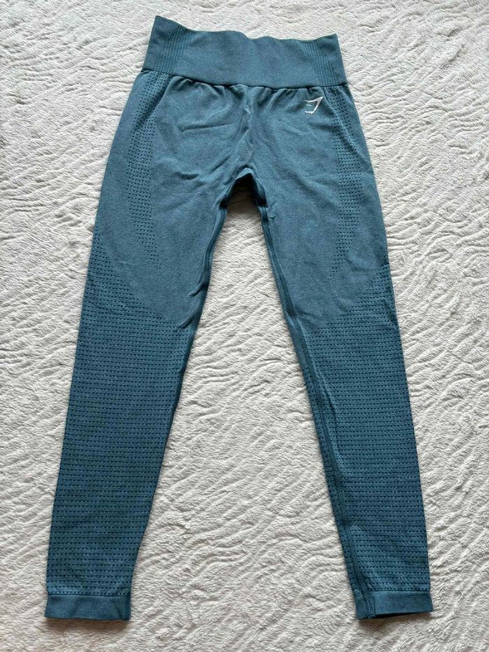 Ensemble Gymshark Vital Seamless – Brassière Legging taille haute Bleu Turquoise M/38– Comme Neuf - photo numéro 9