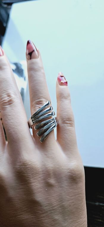 Jolie bague en argent massif 925