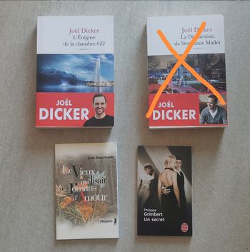 Lot 3 romans dont 1 Joël Dicker