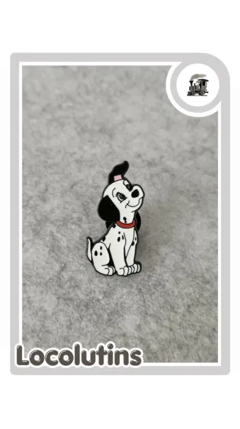 🚂 Pin’s chiot Dalmatien ▪ noir métal