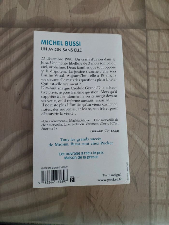 Un avion sans elle Michel Bussi - photo numéro 2