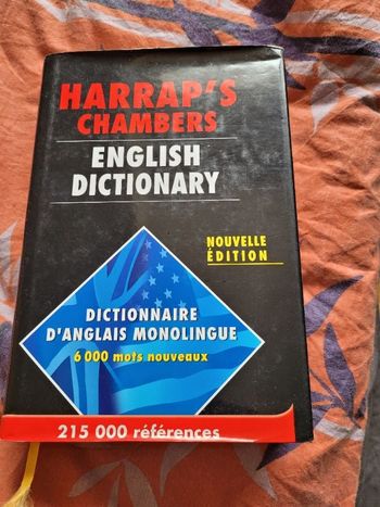 Dictionnaire d anglais monolingue