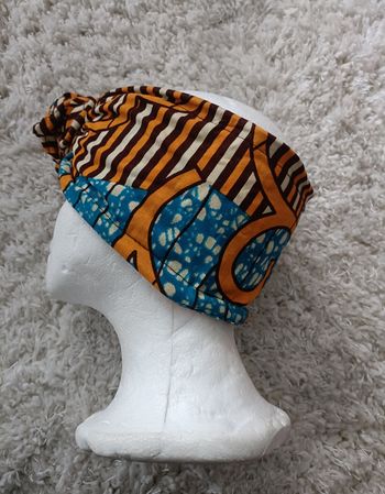 Bandeau en wax avec fil de fer intégré