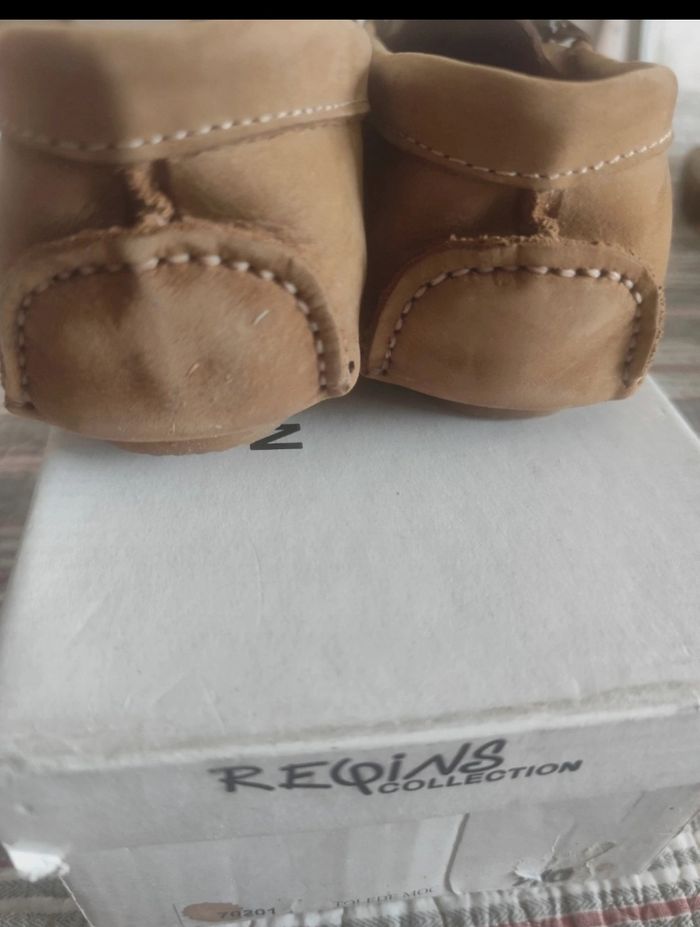 Mocassins en cuir Reqins neufs - photo numéro 3